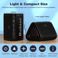 thumbnail image 5 of Wireless Portable Speaker,IPX7 Waterproof Bluetooth Speaker, Stereo Sound with Bass, TWS Pairing, Built-in Mic, 16H Playtime for Home, Outdoor,Camping - Black, 5 of 9