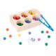 thumbnail image 4 of Juego de de madera para tablero de clavijas, juguetes de clasificación de colores con 60 colores, de Clip, tablero Montessori para CUTICAT Cuentas de tablero de clips, 4 of 8
