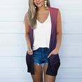 thumbnail image 2 of JINMGG Womens Coats , Winter Coats for Women Women's Casual Sleeveless Printed Loose Pockets Tops Cardigan, 2 of 5