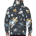 thumbnail image 6 of Bingfone Space Cars Men'S Drawstring Hoodie Long Sleeve Pocket Sweatshirts-Medium, 6 of 9