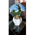 thumbnail image 3 of Morttic 12 Pieces Light Blue Artificial Flowers Blue Rose Flower Fake Roses Bouquet for Valentine's Day Birthday Party Wedding Engagement Home Dinning Table Decoration (Light Blue, 12 PCS), 3 of 5