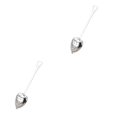 thumbnail image 4 of tamizeot Heart Shaped Stainless Steel Tea Infuser Spoon Strainer High Temperature Resistance Environmental for Protection Coating Steel Color 1pcs 2Set, 4 of 6