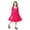 Hot Pink A, variant on Long Sleeve Dresses for Girls Cute Star Graphic Square Casual Dress with Bowknot Girls' Dresses Size 3-9