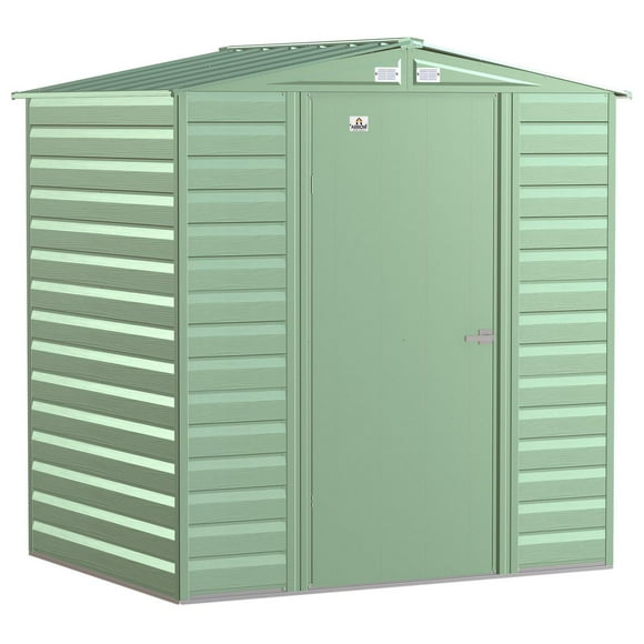 Arrow Select Steel Storage Shed, 10x12, Gris anthracite