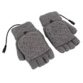 thumbnail image 4 of Heated Gloves, Heated Knit Gloves Melange Gray 3 Gears Heating  For Cold Weather, 4 of 8
