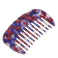 thumbnail image 1 of Peine de Cabello de Dientes Anchos Antiestático de Tamaño de Bolsillo para Cabello Rizado Grueso Rojo Azul, 1 of 1