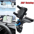 thumbnail image 2 of Support de Téléphone de Voiture 1200 Degrés Support de Téléphone Mobile Rétroviseur Pare-Soleil pour Voiture Support de Navigation GPS Réglable, 2 of 5