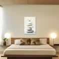 thumbnail image 3 of ZHONGYUTONG Zen Canvas Wall Art Stones and Butterfly Pictures Prints Spiritual Painting (20"x30"), 3 of 6