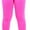 Hot Pink, variant on Girls' Nylon-Spandex Blend Full Length Leggings - White - S/M