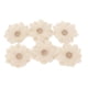 thumbnail image 1 of Flores de arpillera BuyWeek 6 piezas blancas, 1 of 14