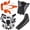 Orange, variant on Apollo Orion Plastics Fender Fairing Kit Tall Seat Fuel Tank Graphics for 110cc 125cc 150cc Dirt Bike – Includes Front/Rear Fenders, Side Panels, Number Plate, and Shrouds