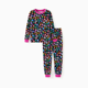 thumbnail image 1 of PatPat Pijamas de bambú para niñas pequeñas y niños (2 piezas, ajustadas) con estampado infantil, 1 of 2