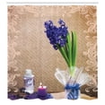 thumbnail image 3 of Ornaments Candle and Hyacinth Flowers Pictures Zen Spa Design Shower Curtain Set, 3 of 3