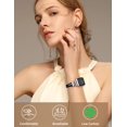 thumbnail image 2 of Wearlizer Slim Leather Watch Band Compatible with Apple Watch Bands 38/40/41/42/44/45/46/49mm Women Thin Strap for Iwatch Series 11/10/9/8/7/6/5/4/3/SE/Ultra, 2 of 6