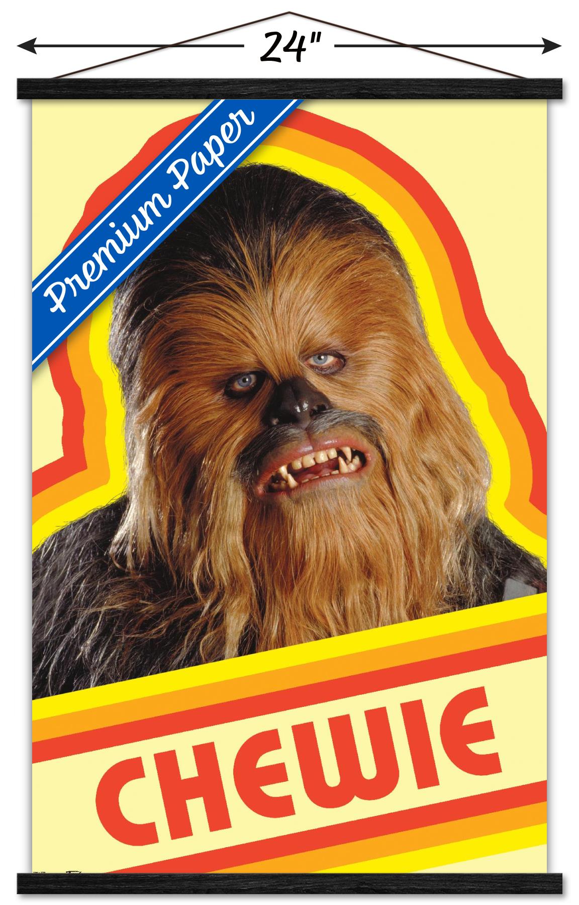 Star Wars: Saga - Chewie Wall Poster with Wooden Magnetic Frame, 22.375" x 34"