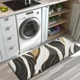 thumbnail image 3 of Black White Gold Marble Pattern Kitchen Rug Mat,Kitchen Runner Rugs Non Skid Washable,Decorative Kitchen Floor Mats for Kitchen,Sink,Laundry,17"x47.2", 3 of 7