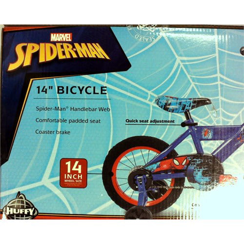 spiderman 14 inch bike