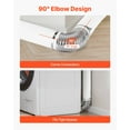 thumbnail image 4 of VEVOR 2 Pack Dryer Vent Elbow, 90 Degree Hose Connector Kit for 4 Inch Duct, Stainless Steel Vent Elbows with 4 Clamps and Aluminum Foil Tape, for HVAC Ducts, Pipes, and Ductworks at Tight Space, 4 of 9