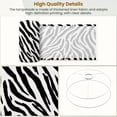 thumbnail image 4 of Lampshades 2 Pack Black White Zebra Stripes Abstract 13"x13"x10" Light Shade for Table Lamps Floor Lamp Shades Lampshade Replacement Easy Assembly, 4 of 8