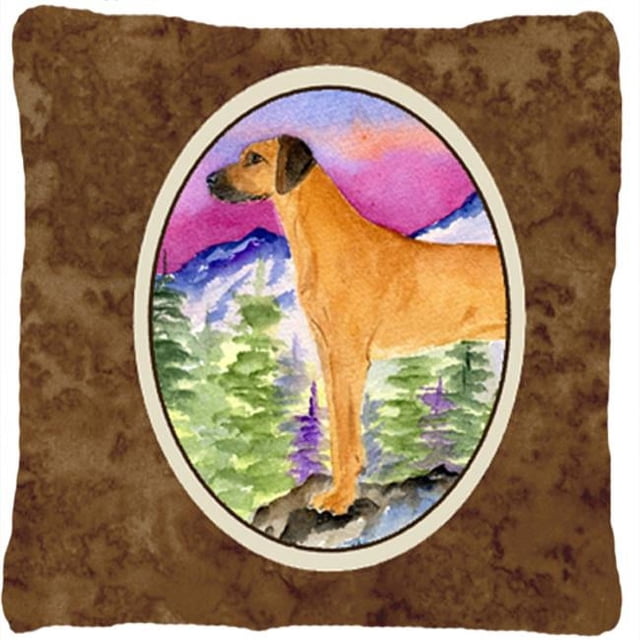 Carolines Treasures SS8327PW1414 Rhodesian Ridgeback Decorative Indoor & Outdoor Fabric Pillow