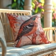 thumbnail image 4 of Throw Pillow Cover - Set of 2 Decorative Birds Printed Design Cushion Case for Home Decor Sofa Couch Chair Bed Patio Living Room Bedroom Car Office - 18x18 Inches, 4 of 9