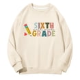 thumbnail image 4 of Mercatoo Preppy Sixth Grade Girls Pullover Sweatshirts Long Sleeve Crewneck 𝗕ack to School Clothes Teens Trendy Shirt, 4 of 6