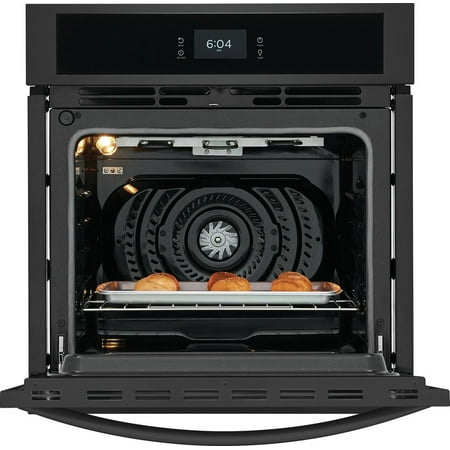 Frigidaire - 27" Built-in Single Electric Wall Oven with Fan Convection - Black
