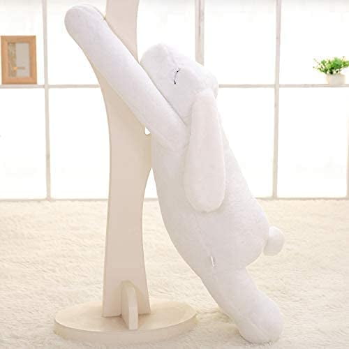 90-110cm Cute Giant Animal Cartoon Big Ears Rabbit Plush Toy Rabbit Plush Pillow Home Decoration Gift for Girls 110cm Gray (Color : White, Size : 90cm)