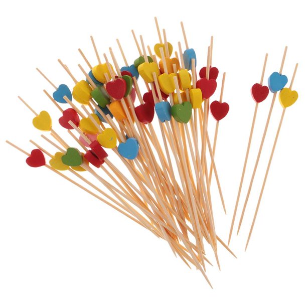 Paquete de 100 piezas Yotijar Palillos de cóctel Multicolor