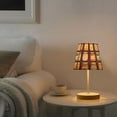 thumbnail image 2 of Yayeee Mini Table Lamp 10.8" Dimmable with Fabric Shade 3 Color Temperatures, Purple Jam, 2 of 7