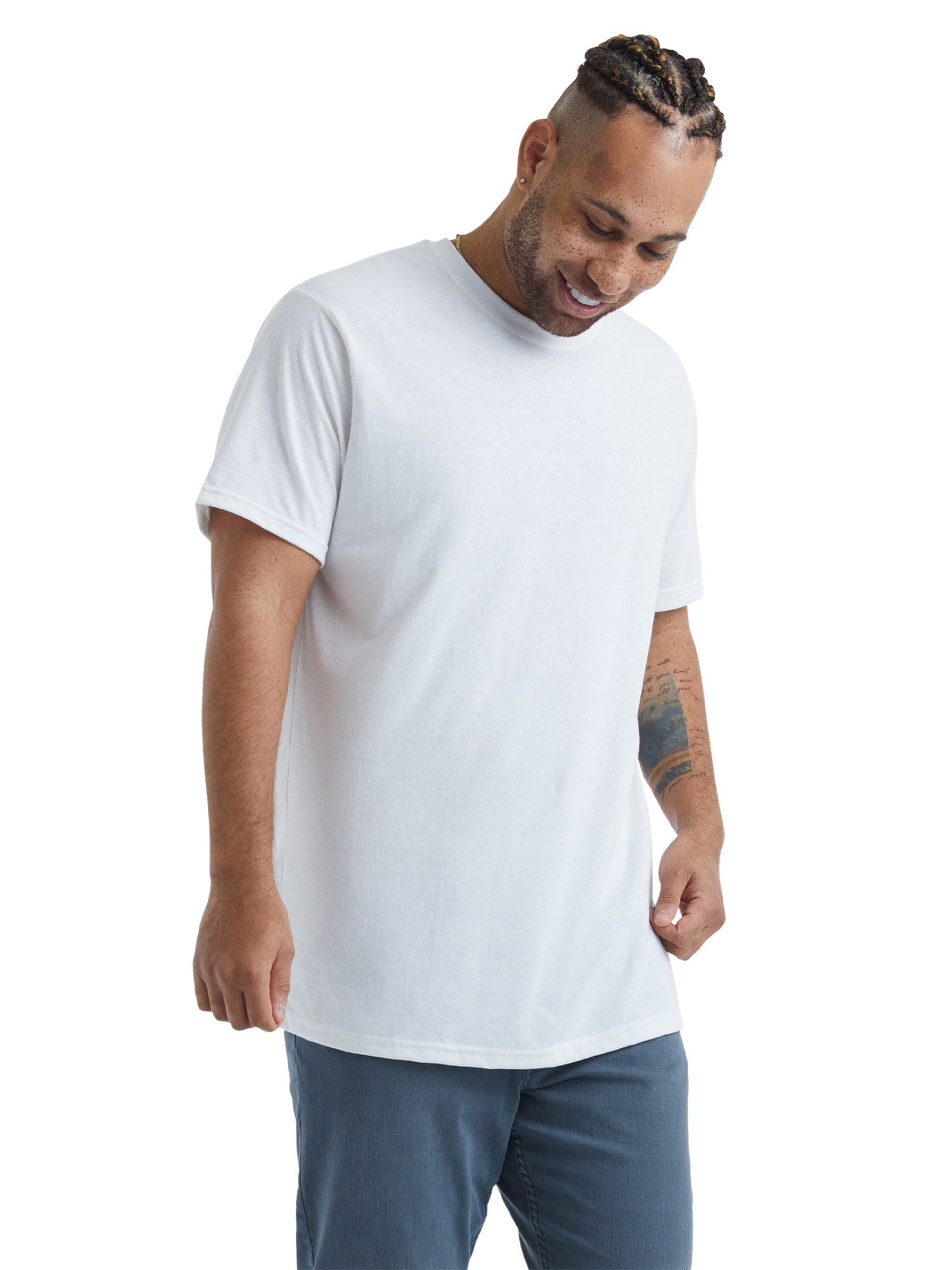 Hanes Originals Men's Big and Tall Tri-Blend T-Shirt, Sizes