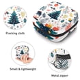 thumbnail image 3 of Sanitary Napkin Storage Bag for Girls Women, Portable First Period Pads Bag Tampons Holder Girls Travel Makeup Bag, Large Capacity Cute Christmas Trees and Xmas Elements, 3 of 6