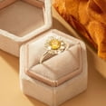 thumbnail image 6 of YYKihy Stylish Personality Sunflower Zircon Ring Sweet Flower Opening Ring Daughter Rings With Beads Spinning Rings Women Gifts, 6 of 6