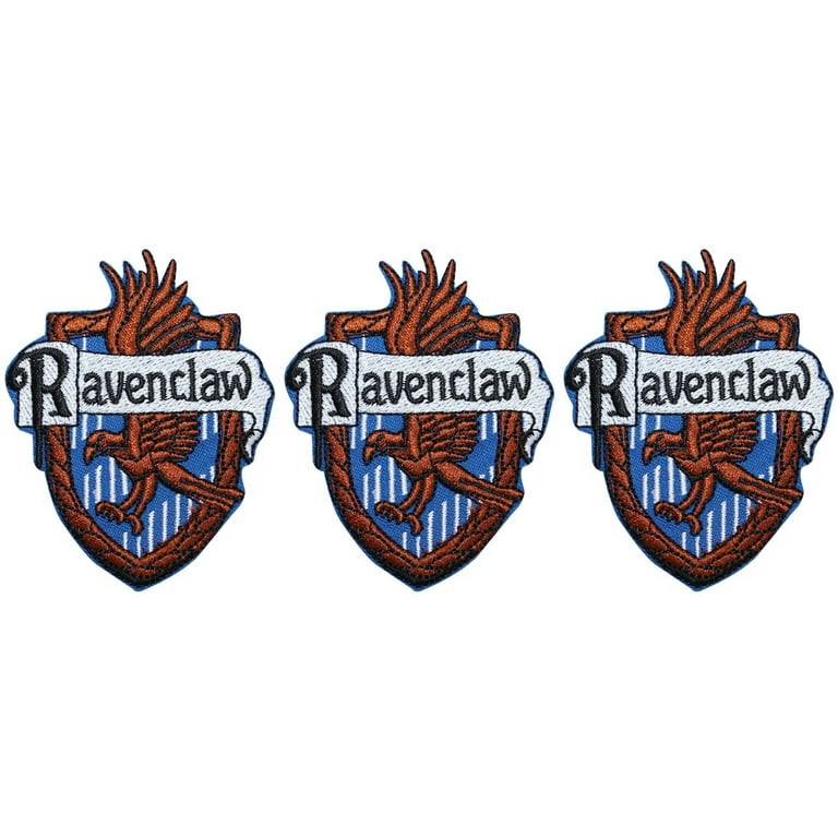 HP Ravenclaw Crest 3 Tall Embroidered Iron on Patch Set of 3 