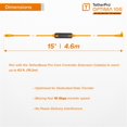 thumbnail image 4 of Cable USB-C Tether Tools Optima 10 Gbps de 4,6 m, naranja, 4 of 5