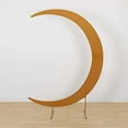 thumbnail image 2 of Efavormart Gold Spandex Crescent Moon Chiara Backdrop Stand Cover, Custom Fitted Wedding Arch Cover - 7.5ft, 2 of 6