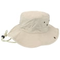 thumbnail image 2 of Mens Fisherman Brushed Cotton Twill Bucket Hat Tan Khaki Medium (7-1/4), 2 of 4