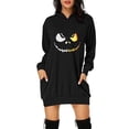 thumbnail image 5 of Christmas hot sale printed mid-length pocket hooded long-sleeved sweater, 5 of 11