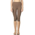 thumbnail image 3 of Womens High Waist Seamless Cotton Capri Leggings, 3 of 6