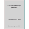 Calculus and Analytic Geometry, Used [Hardcover]