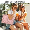 thumbnail image 5 of Large Capacity Tote Bag,Strawberry Plants Fruit Cow Milk Handbag Fashion Luxury Tote Bag,15.7"x13"x 5.1" Inches,Laptop Compatible, 5 of 6