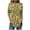 Gold, variant on Womens Tops Plus Size under $5 3/4 Sleeves Printed Round Neck Casual Non-Positioned T-Shirt Sky Blue S