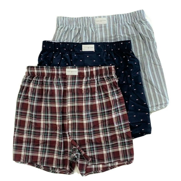 TOMMY HILFIGER MEN X3 - MORSTON MEDIUM - PACK WOVEN BOXER UNDERWEAR