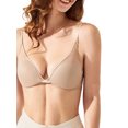 thumbnail image 1 of ZAXARRA Women’s Mesh Bralette, Soft Lightly Padded Wireless Bra Adjustable Spaghetti Strap Everyday Bra, 1 of 5