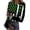 Light Green, variant on Women's St Patrick's Day Blouse Casual Crewneck Basic Long Sleeve Rib Fitted T-Shirts Ribbed Knit Lucky Shamrock Soft Pullover Tops Light Green S