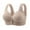 Khaki, variant on UngA Woman Bra Front Snap Closure Padded Bra for Older Senior Women, Comfortable and Convenient, No Underwire Beige,XL
