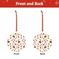 thumbnail image 2 of KLL Autumn Maple Leaf with Hedgehog Pattern Acrylic Christmas Ornaments,1 PCS Xmas Tree Decor with Ribbon 3" Christmas Décor Christmas Pendant for Hanging on Tree & Party Favors-Round Shape, 2 of 7