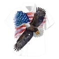 thumbnail image 4 of Staki Red White Blue Tops Girl American Flag Shirt Girls Patriotic Hawaiian Shirts 4th of July Tops Kids Red White Blue Hawaii Floral Button Up Shirts 4T 5T 396T(Light Pink,13-14 Years), 4 of 4