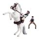 thumbnail image 1 of Figura de caballo modelo caballo con silla de montar, estatua de vida silvestre realista pequeña de PVC, juguete educativo para niños y niñas mayores Estilo F, 1 of 8