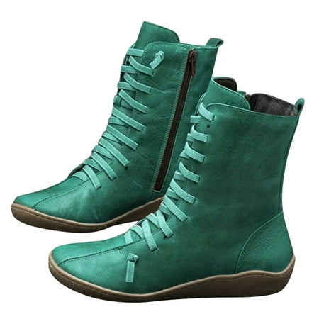 

HGWXX7 Mid-Calf Boots Ankle Boots For Women Women s Shorts Boots Leopard Retro Shoes Ankle Boots Fall Shoes